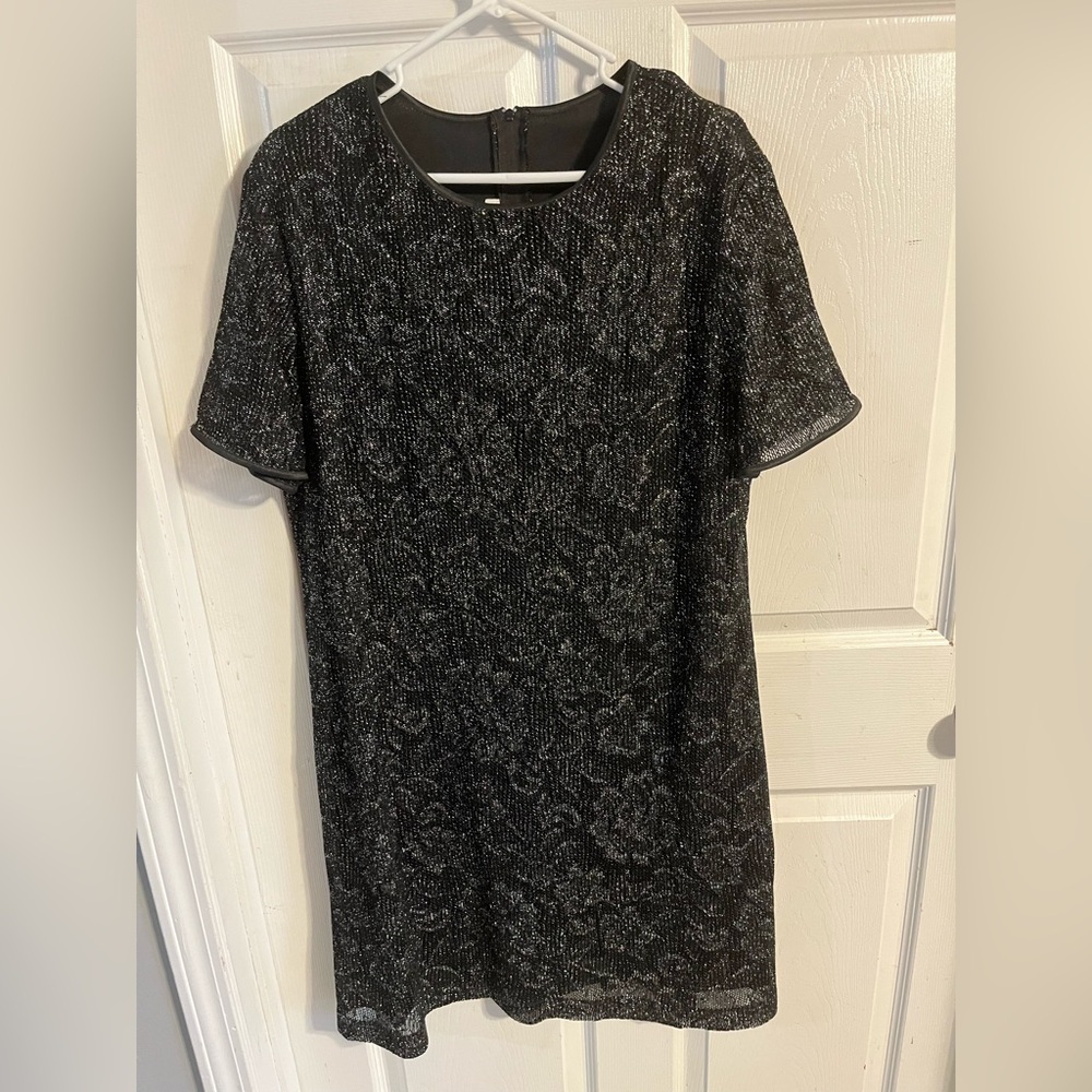 Vintage Sharade Nites Black Flapper Dress